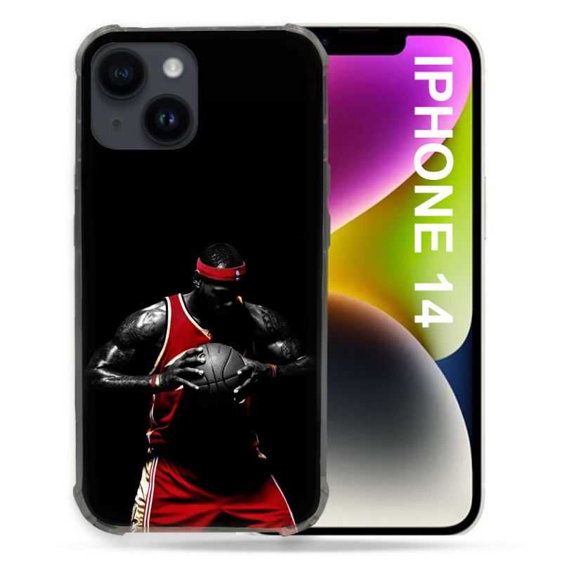 Coque Pour Iphone 14 (6.1) Sport Basketeur