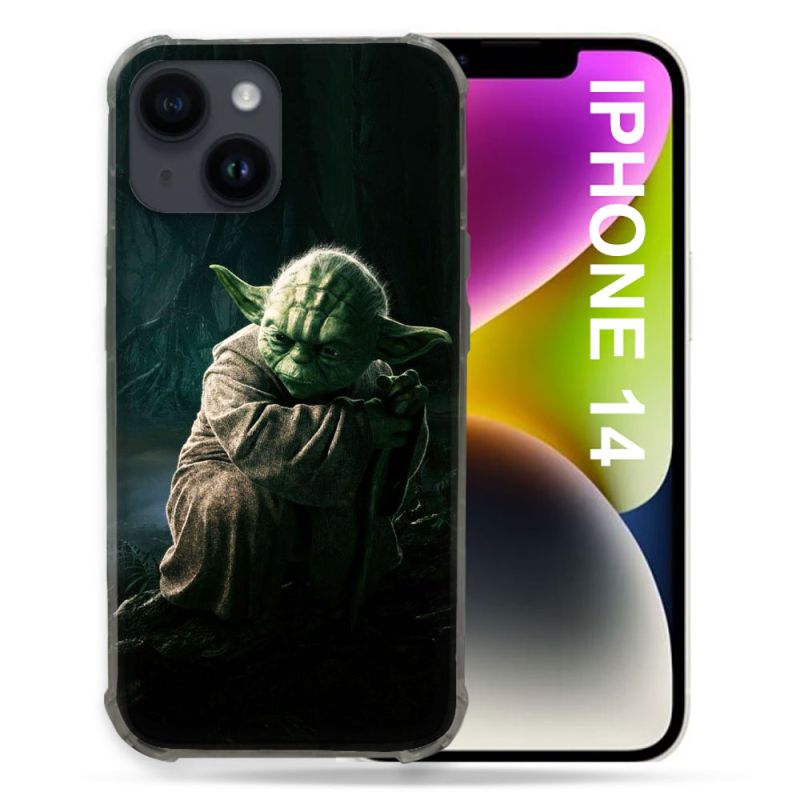 Coque Pour Iphone 14 (6.1) Star Wars - Yoda sombre