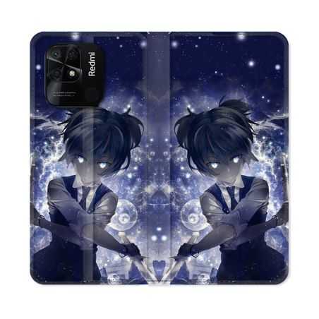 Housse cuir portefeuille Pour Xiaomi Redmi 10C Manga Assassination Classroom Nagisa