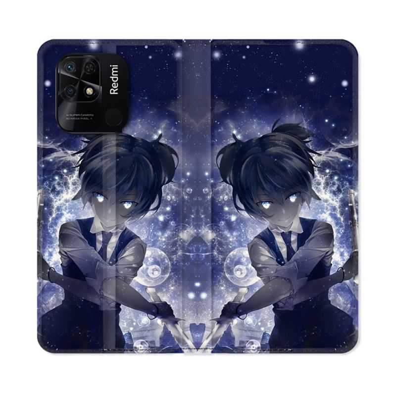 Housse cuir portefeuille Pour Xiaomi Redmi 10C Manga Assassination Classroom Nagisa