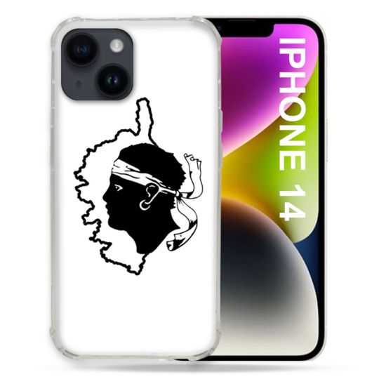 Coque Pour Iphone 14 (6.1) Voyage Corse Blanc