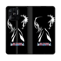 Housse cuir portefeuille Pour Xiaomi Redmi 10C Manga Bleach Duo