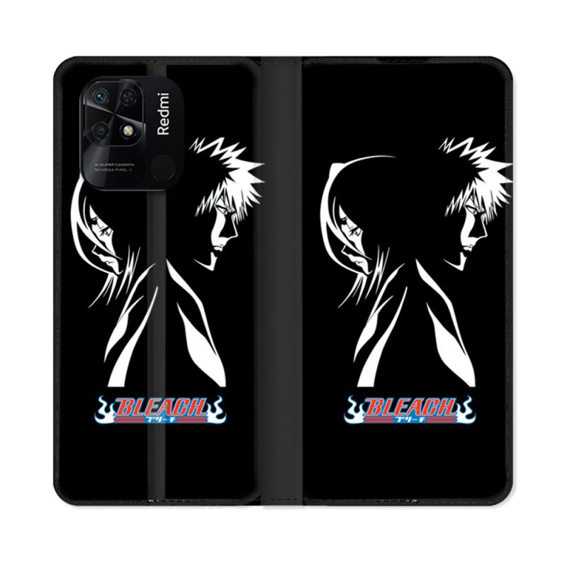Housse cuir portefeuille Pour Xiaomi Redmi 10C Manga Bleach Duo