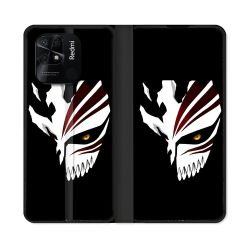 Housse cuir portefeuille Pour Xiaomi Redmi 10C Manga Bleach Masque