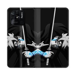 Housse cuir portefeuille Pour Xiaomi Redmi 10C Manga Boruto Epée