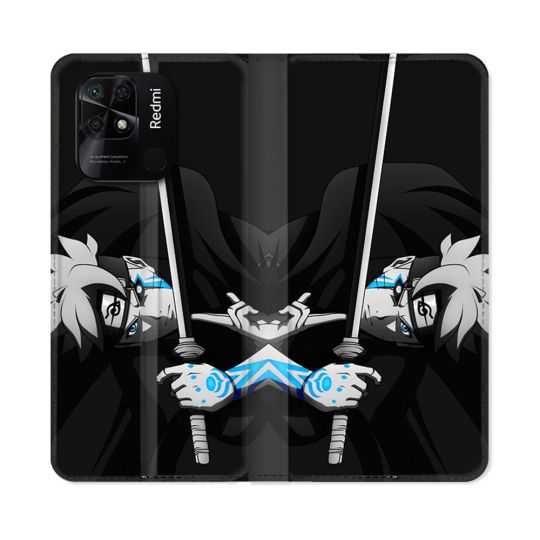 Housse cuir portefeuille Pour Xiaomi Redmi 10C Manga Boruto Epée