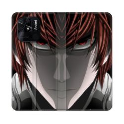 Housse cuir portefeuille Pour Xiaomi Redmi 10C Manga Death Note Kira