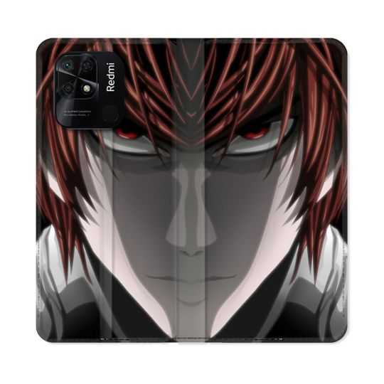 Housse cuir portefeuille Pour Xiaomi Redmi 10C Manga Death Note Kira