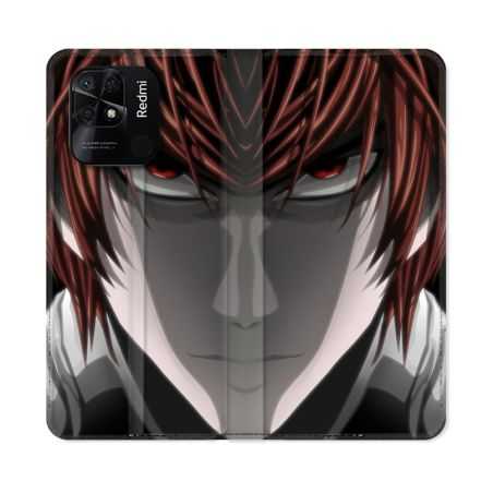 Housse cuir portefeuille Pour Xiaomi Redmi 10C Manga Death Note Kira