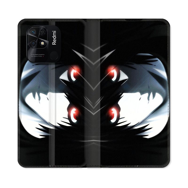 Housse cuir portefeuille Pour Xiaomi Redmi 10C Manga Death Note L