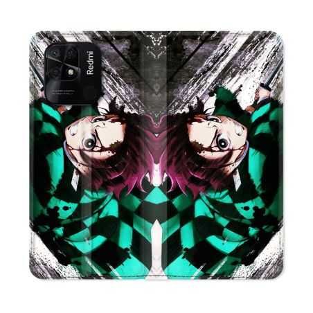 Housse cuir portefeuille Pour Xiaomi Redmi 10C Manga Death Note L