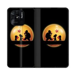 Housse cuir portefeuille Pour Xiaomi Redmi 10C Manga Dragon Ball Vintage