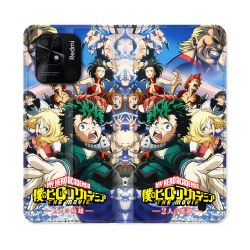 Housse cuir portefeuille Pour Xiaomi Redmi 10C Manga My Hero Academia Affiche