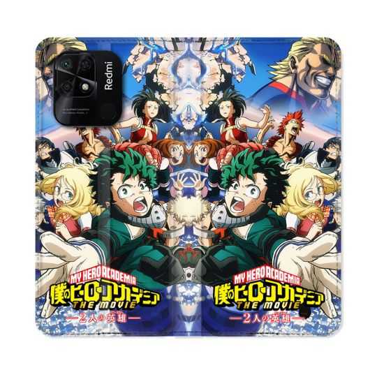 Housse cuir portefeuille Pour Xiaomi Redmi 10C Manga My Hero Academia Affiche