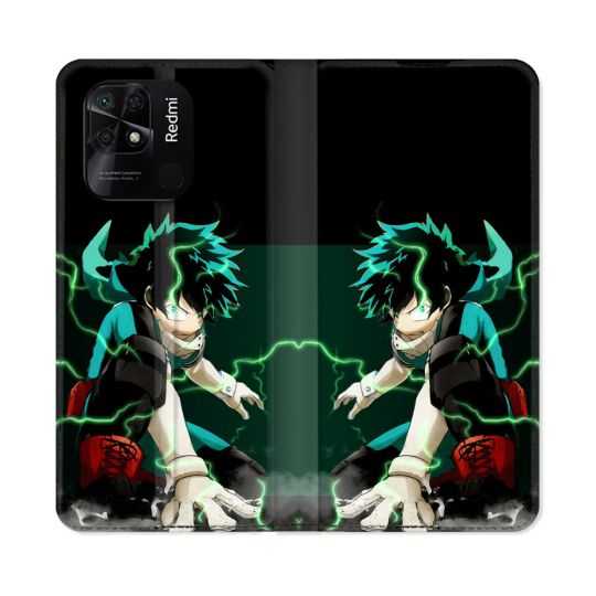 Housse cuir portefeuille Pour Xiaomi Redmi 10C Manga My Hero Academia Deku