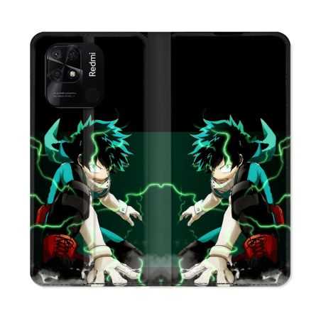 Housse cuir portefeuille Pour Xiaomi Redmi 10C Manga My Hero Academia Deku