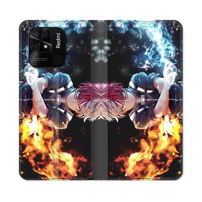Housse cuir portefeuille Pour Xiaomi Redmi 10C Manga My Hero Academia Shoto