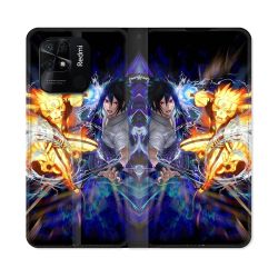 Housse cuir portefeuille Pour Xiaomi Redmi 10C Manga Naruto VS