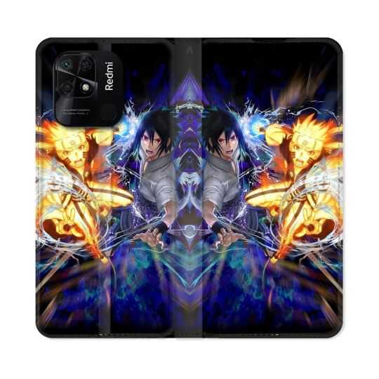 Housse cuir portefeuille Pour Xiaomi Redmi 10C Manga Naruto VS