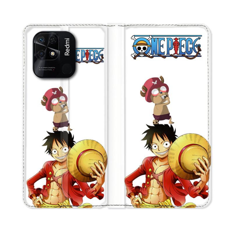 Housse cuir portefeuille Pour Xiaomi Redmi 10C Manga One Piece Chopper
