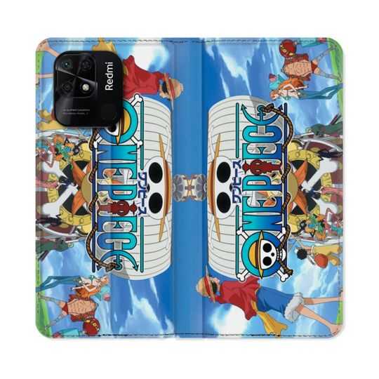 Housse cuir portefeuille Pour Xiaomi Redmi 10C Manga One Piece Sunny