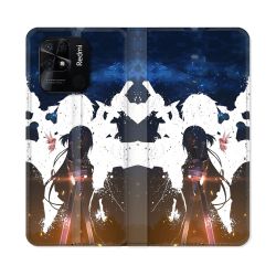 Housse cuir portefeuille Pour Xiaomi Redmi 10C Manga SAO sword Art Online Asuna