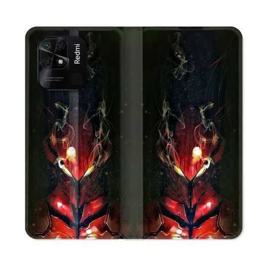 Housse cuir portefeuille Pour Xiaomi Redmi 10C Manga Solo Leveling Igris