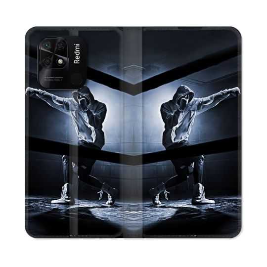 Housse cuir portefeuille Pour Xiaomi Redmi 10C Sport Boxe Poing
