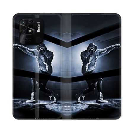 Housse cuir portefeuille Pour Xiaomi Redmi 10C Sport Boxe Poing