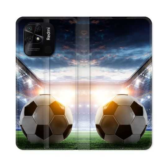 Housse cuir portefeuille Pour Xiaomi Redmi 10C Sport Football Stade