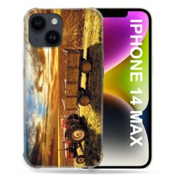 Coque Compatible MagSafe Pour Iphone 14 Plus (6.7) Agriculture Tracteur Color