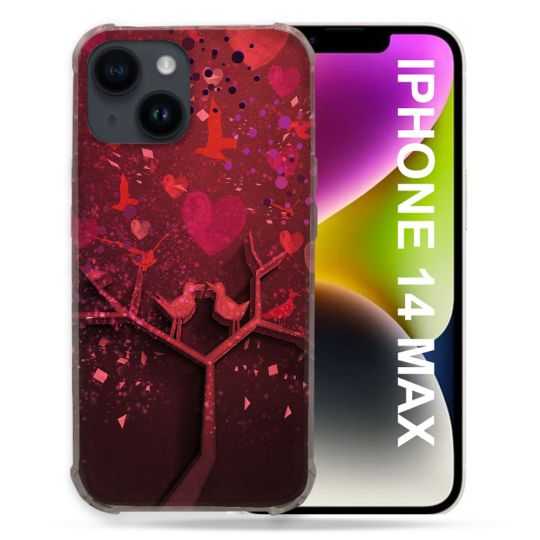 Coque Compatible MagSafe Pour Iphone 14 Plus (6.7) Amour Arbre