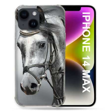 Coque Compatible MagSafe Pour Iphone 14 Plus (6.7) Animal Cheval Blanc