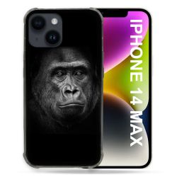 Coque Compatible MagSafe Pour Iphone 14 Plus (6.7) Animal Gorille Noir
