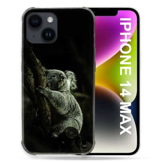 Coque Compatible MagSafe Pour Iphone 14 Plus (6.7) Animal Koala Noir