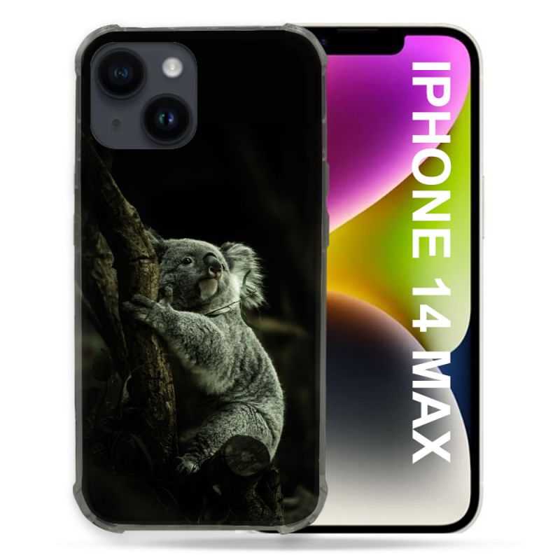 Coque Compatible MagSafe Pour Iphone 14 Plus (6.7) Animal Koala Noir