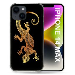 Coque Compatible MagSafe Pour Iphone 14 Plus (6.7) Animal Lezard Noir
