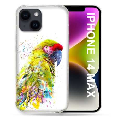 Coque Compatible MagSafe Pour Iphone 14 Plus (6.7) Animal Perroquet Jaune