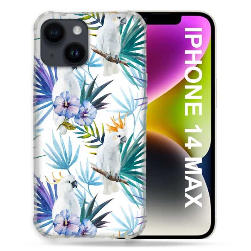 Coque Compatible MagSafe Pour Iphone 14 Plus (6.7) Animal Perroquet Peinture