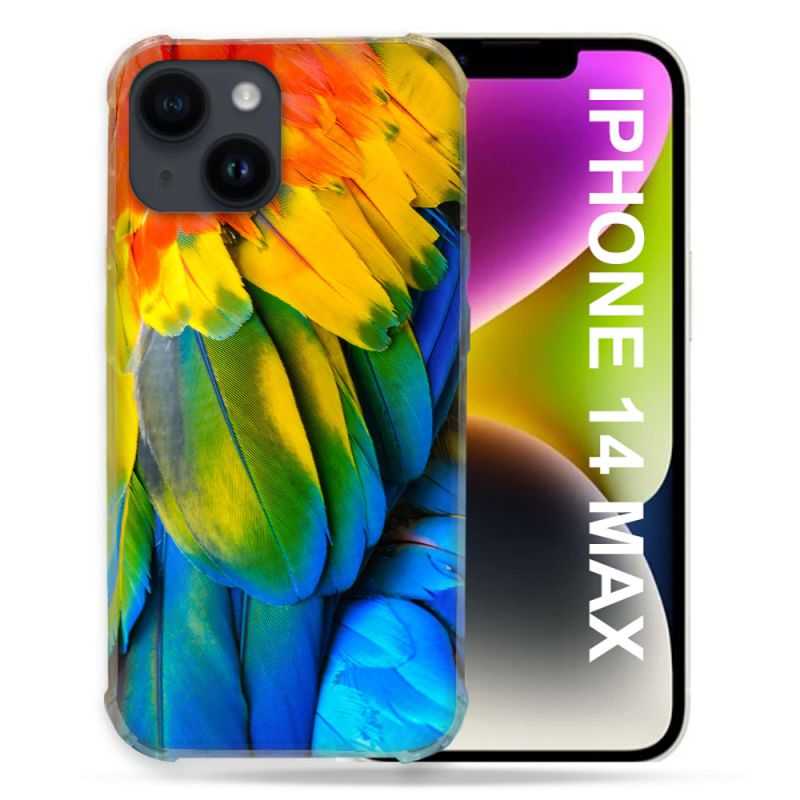 Coque Compatible MagSafe Pour Iphone 14 Plus (6.7) Animal Perroquet Plume