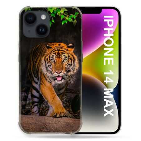 Coque Compatible MagSafe Pour Iphone 14 Plus (6.7) Animal Tigre Jungle