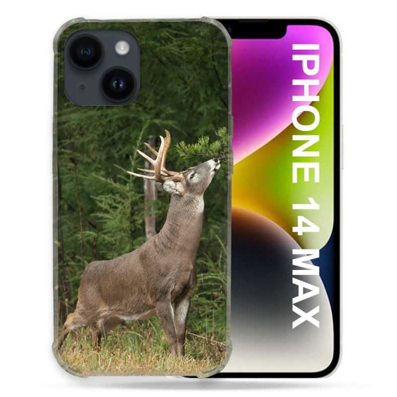 Coque Compatible MagSafe Pour Iphone 14 Plus (6.7) Chasse Cerf