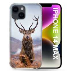 Coque Compatible MagSafe Pour Iphone 14 Plus (6.7) Chasse Chevreuil Montagne