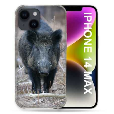 Coque Compatible MagSafe Pour Iphone 14 Plus (6.7) Chasse Sanglier Pin