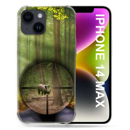 Coque Compatible MagSafe Pour Iphone 14 Plus (6.7) Chasse Sanglier Viseur