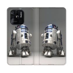 Housse cuir portefeuille Pour Xiaomi Redmi 10C Star Wars - R2D2
