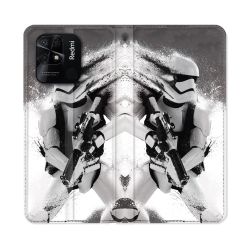 Housse cuir portefeuille Pour Xiaomi Redmi 10C Star Wars - Trooper