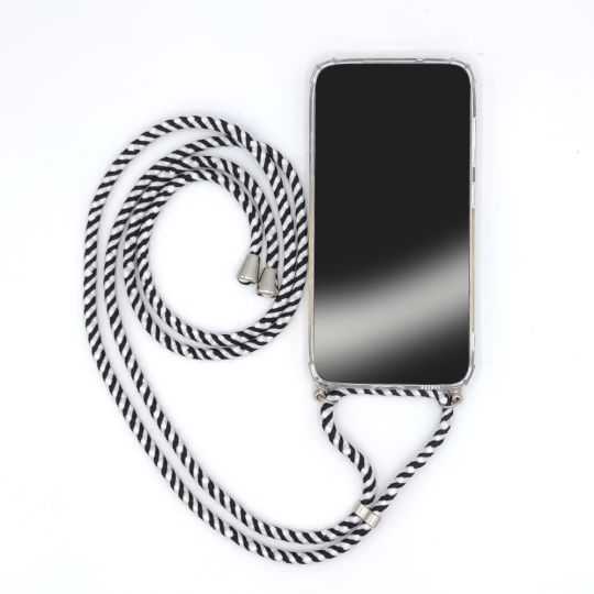 Coque Transparente Pour Oppo A16 / A16S avec Lanière / Bandoulière / Cordon téléphone Cordon Rayé