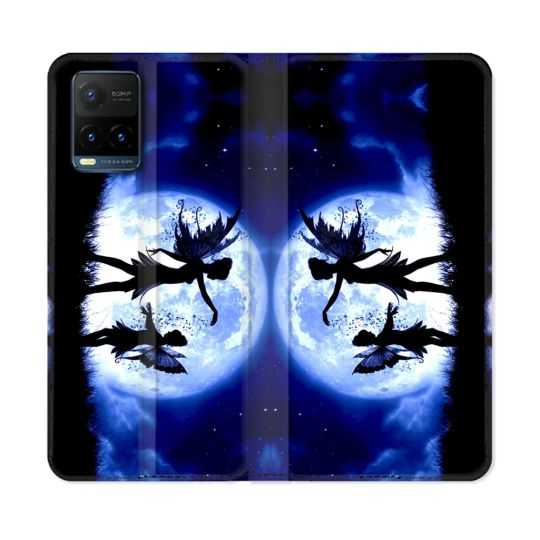 Housse cuir portefeuille Pour Vivo Y21 / Y21S / Y33S Fantastique Fee Lune