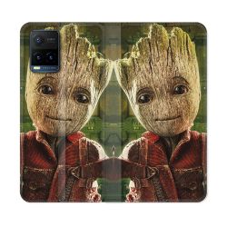 Housse cuir portefeuille Pour Vivo Y21 / Y21S / Y33S Groot Vert